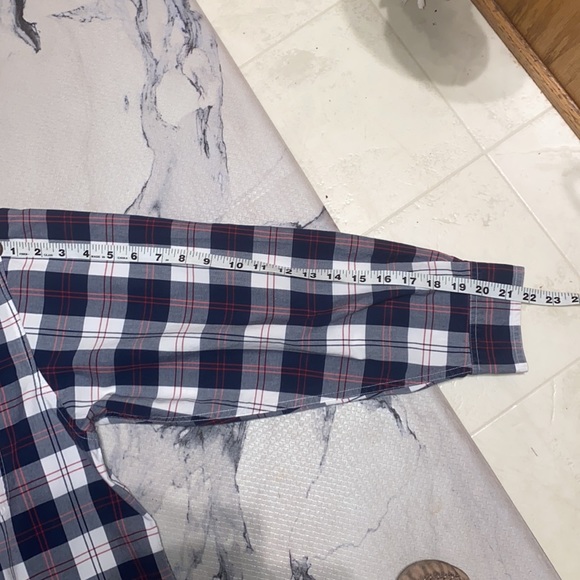 Womens Eddie Bauer Red/White/Blue Check L/S Button Down💙Like New!💯%cotton XL🔥 - Picture 9 of 10